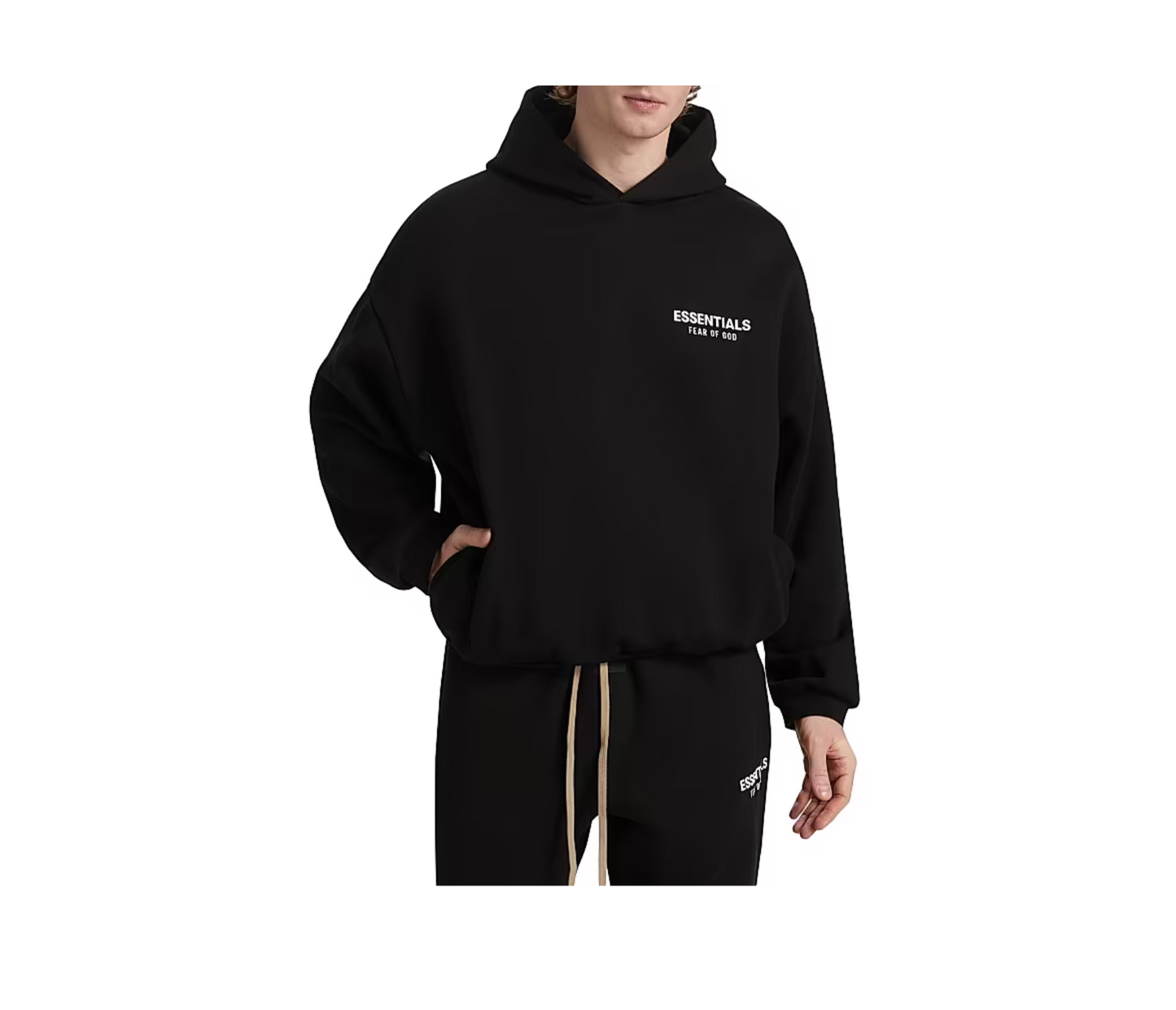 Fear Of God Essentials Fleece Black Full set