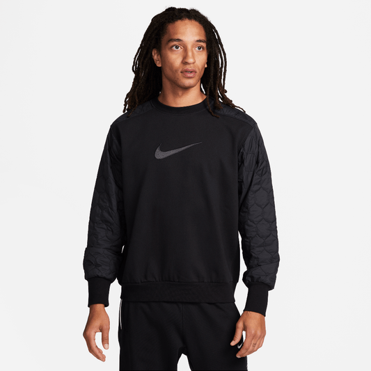 Nike Standard Issue Men's Basketball Crew-Neck Sweatshirt Black/Anthracite