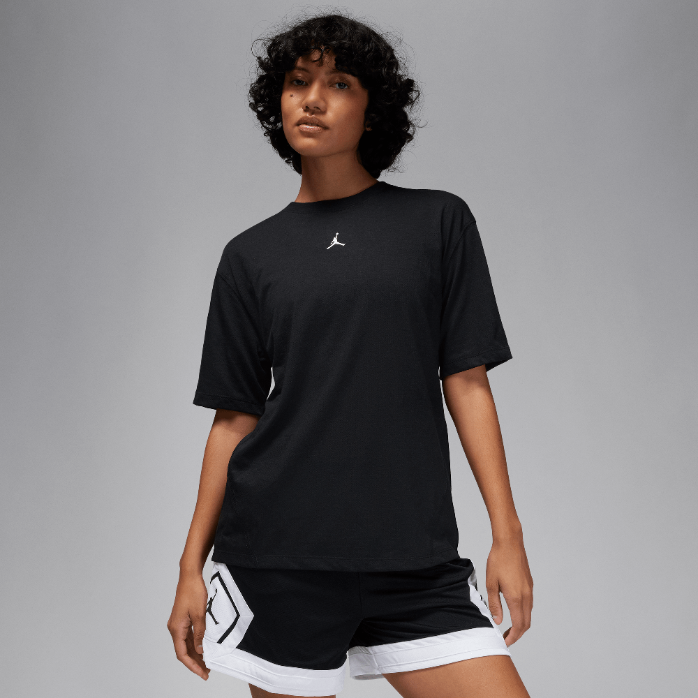 Jordan Sport Women's Diamond Short-Sleeve Top Black/White