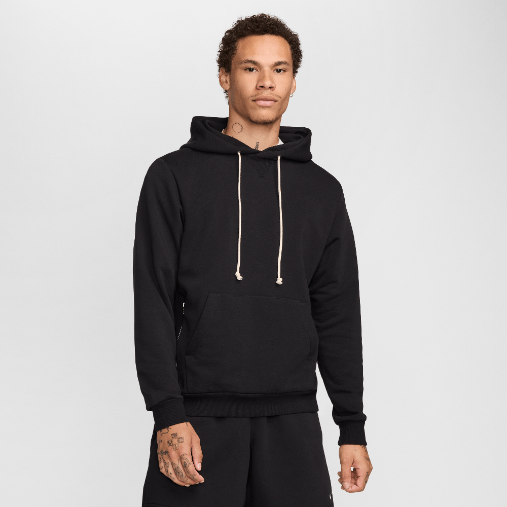Nike Standard Issue Men's Dri-FIT Pullover Basketball Hoodie Black/Pale Ivory