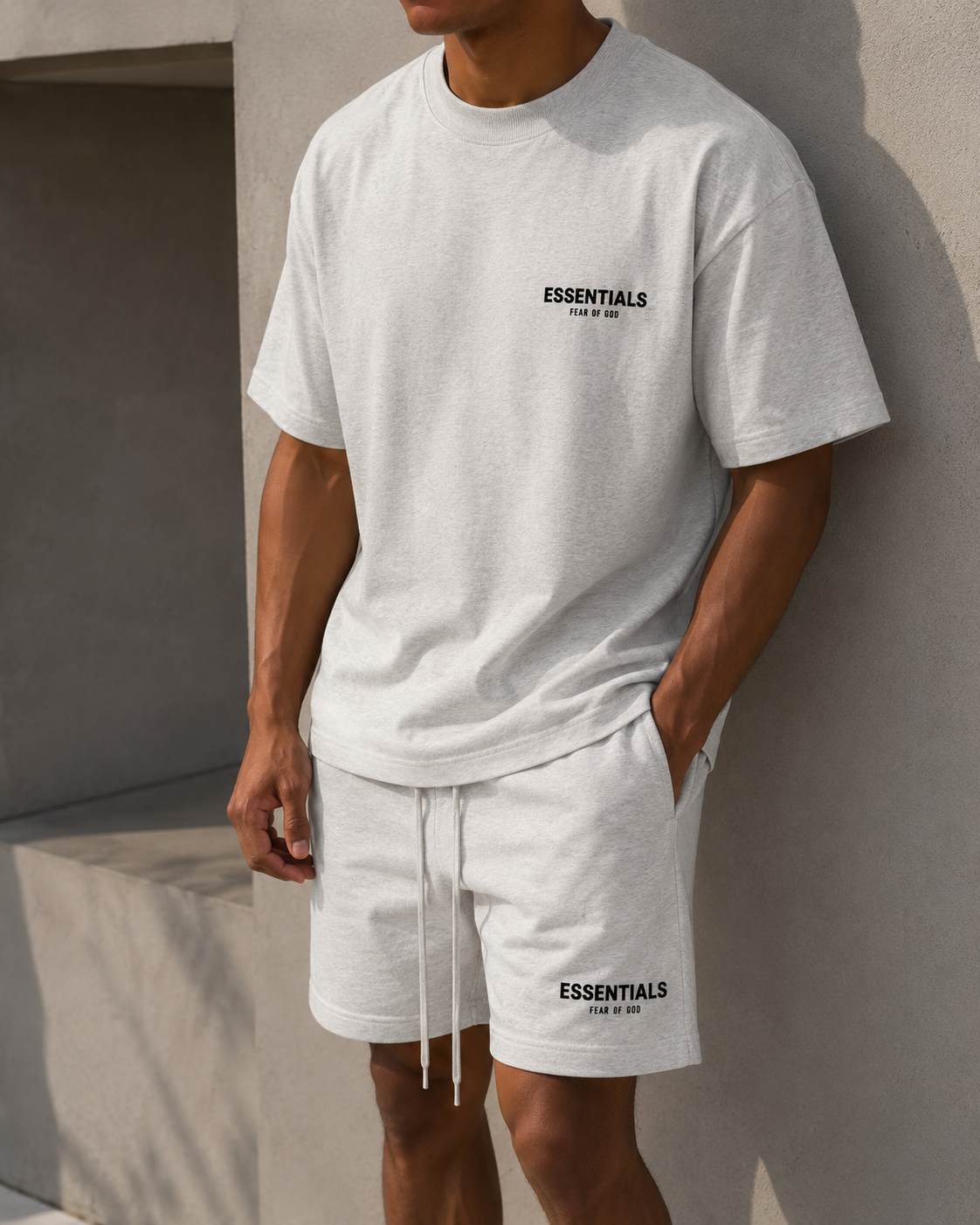 Fear of God Essentials summer set 'Light Oatmeal' 
