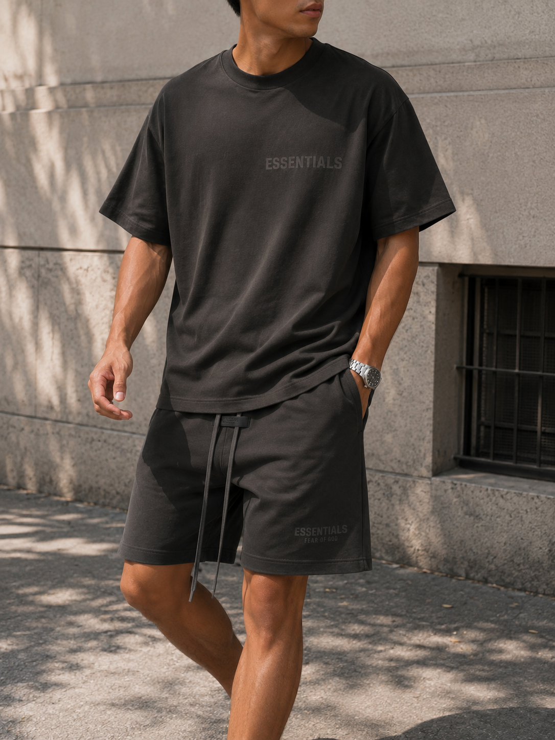 Fear of God Essentials 'Off black' summer set