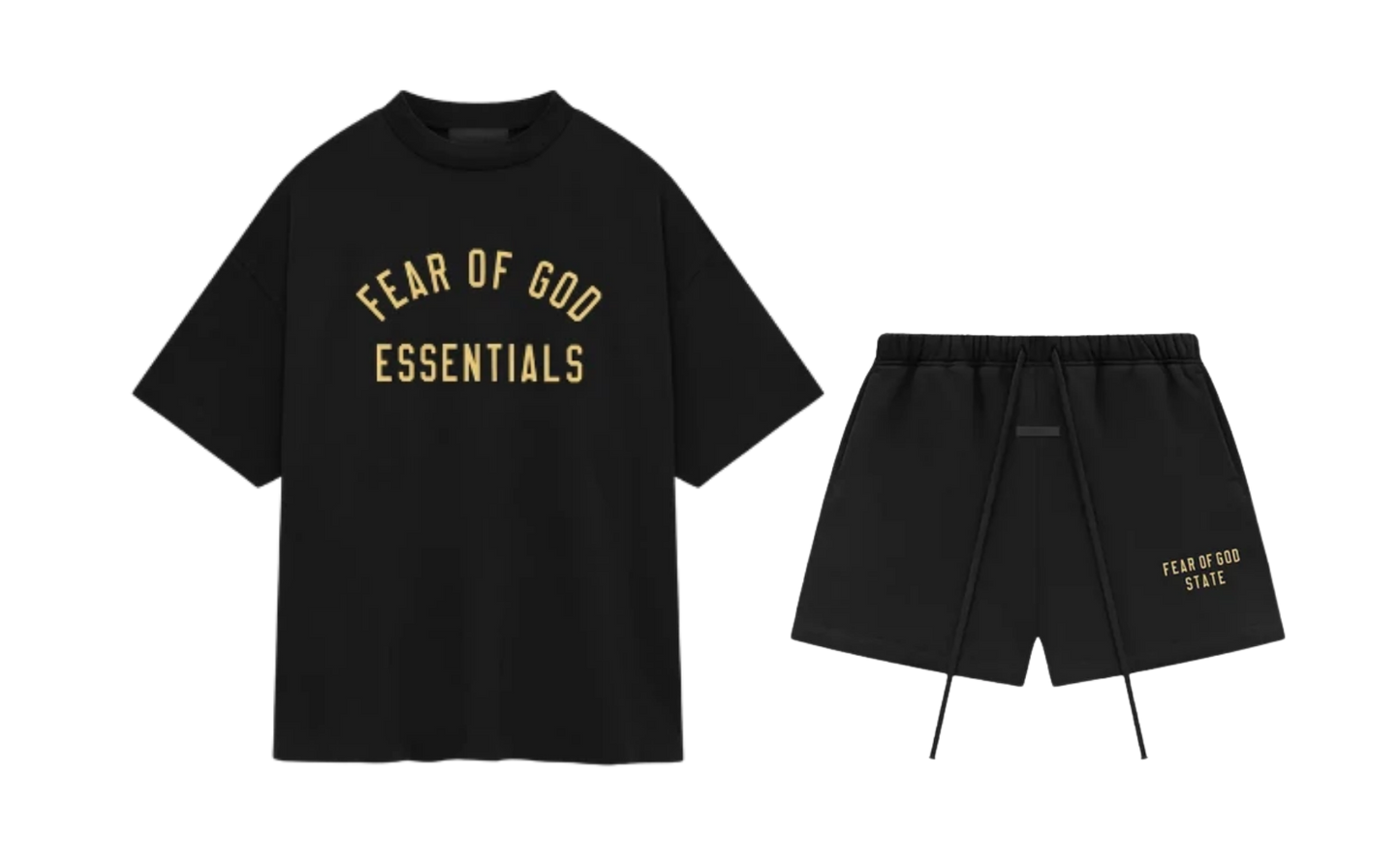 Fear of God Essentials Summer Set FW24 Black Yellow