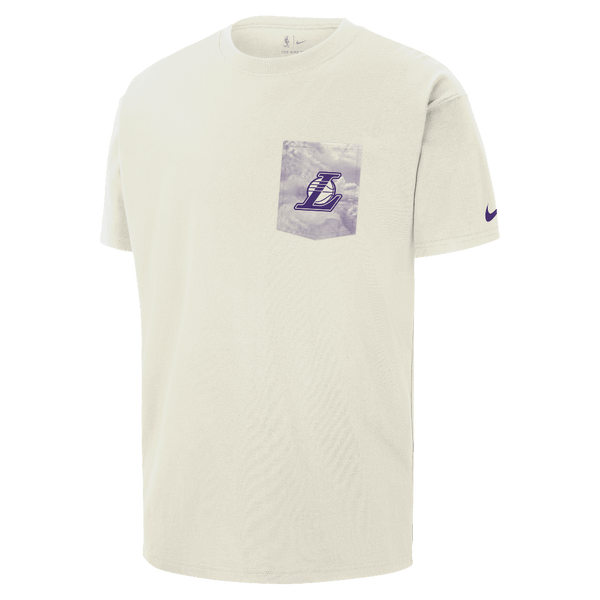 Los Angeles Lakers Courtside Men's Nike NBA Max90 T-Shirt Sail