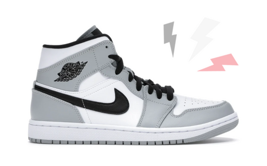 Jordan 1 Mid Light Smoke Grey