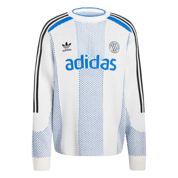 Adidas Blokecore Longsleeve Light Weight Pullover White Blue