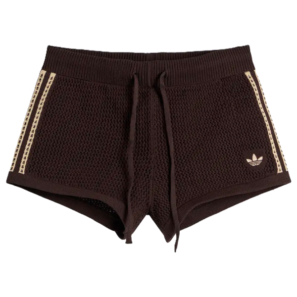 Adidas Crochet Shorts Aurora Coffee Magic Beige