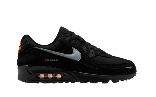 Nike Air Max 90 Black Metallic Cool Grey Orange