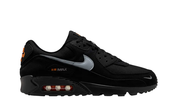 Nike Air Max 90 Black Metallic Cool Grey Orange