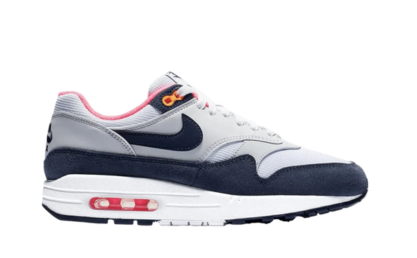 Nike Air Max 1 Pure Platinum Midnight Navy Racer Pink (Women's)