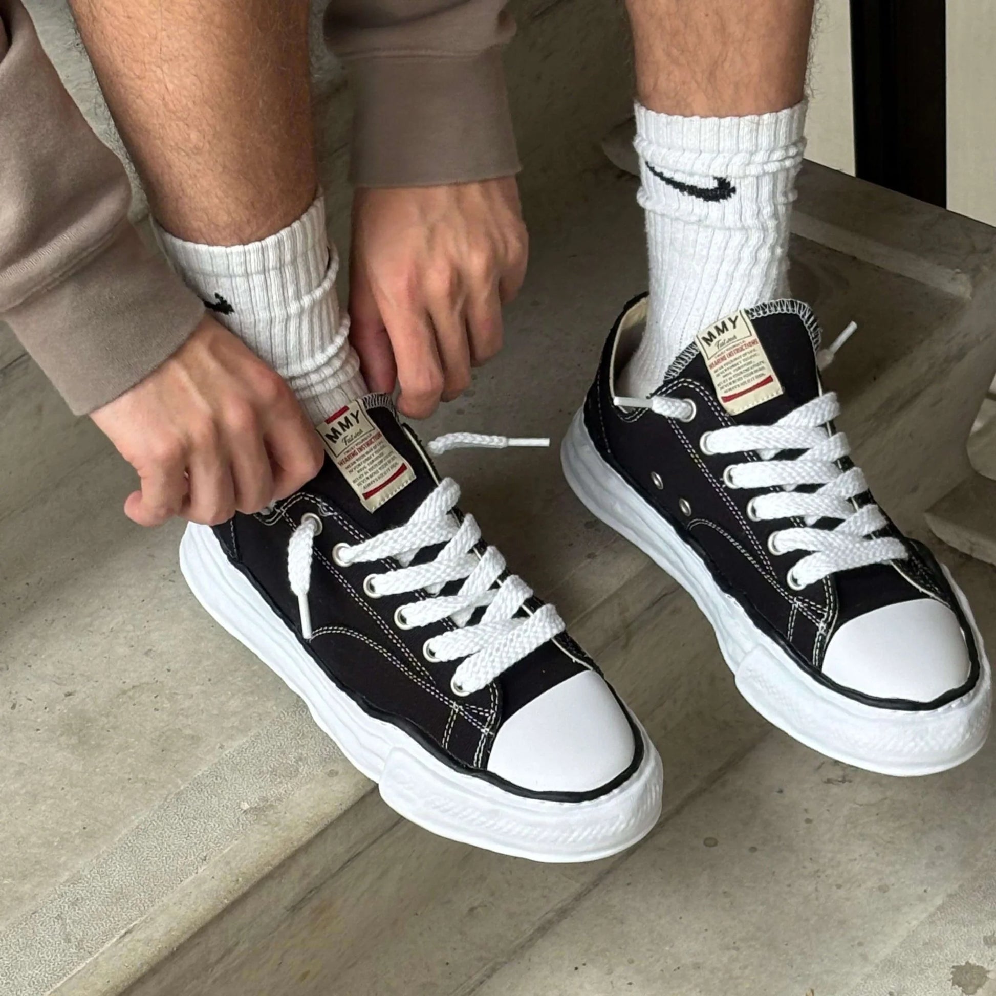 Maison Mihara Yasuhiro Peterson 23 OG Sole Canvas Low Black