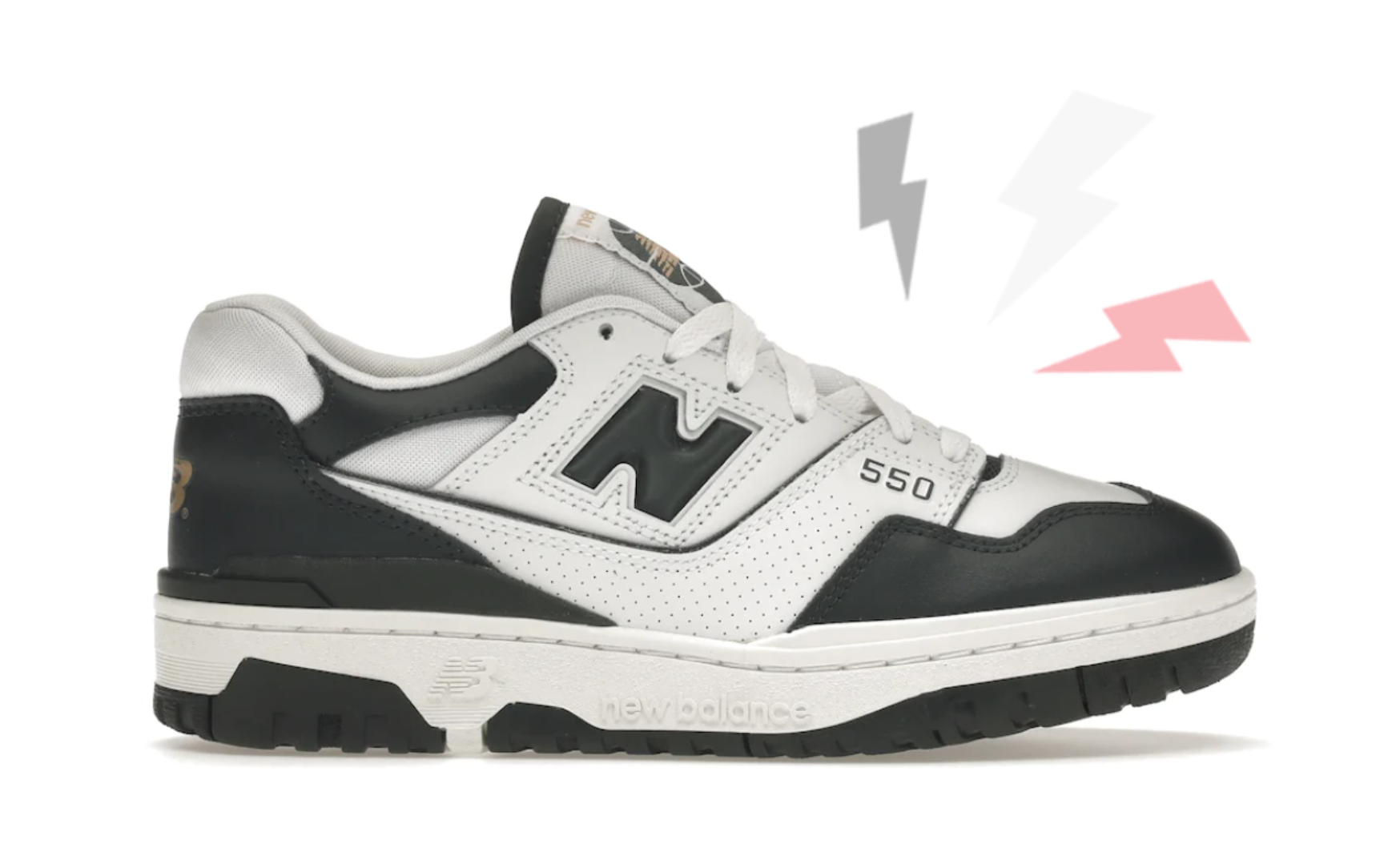New Balance 550 White Dark Green