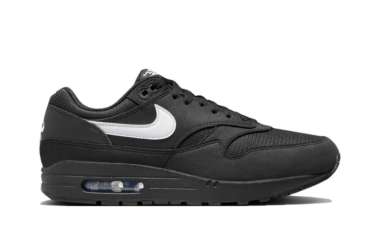 Air Max 1 Black White Swoosh