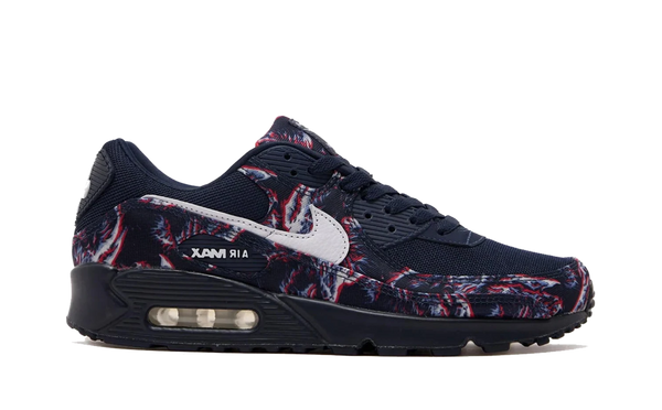 Nike Air Max 90 Premium Printed Canvas Blue