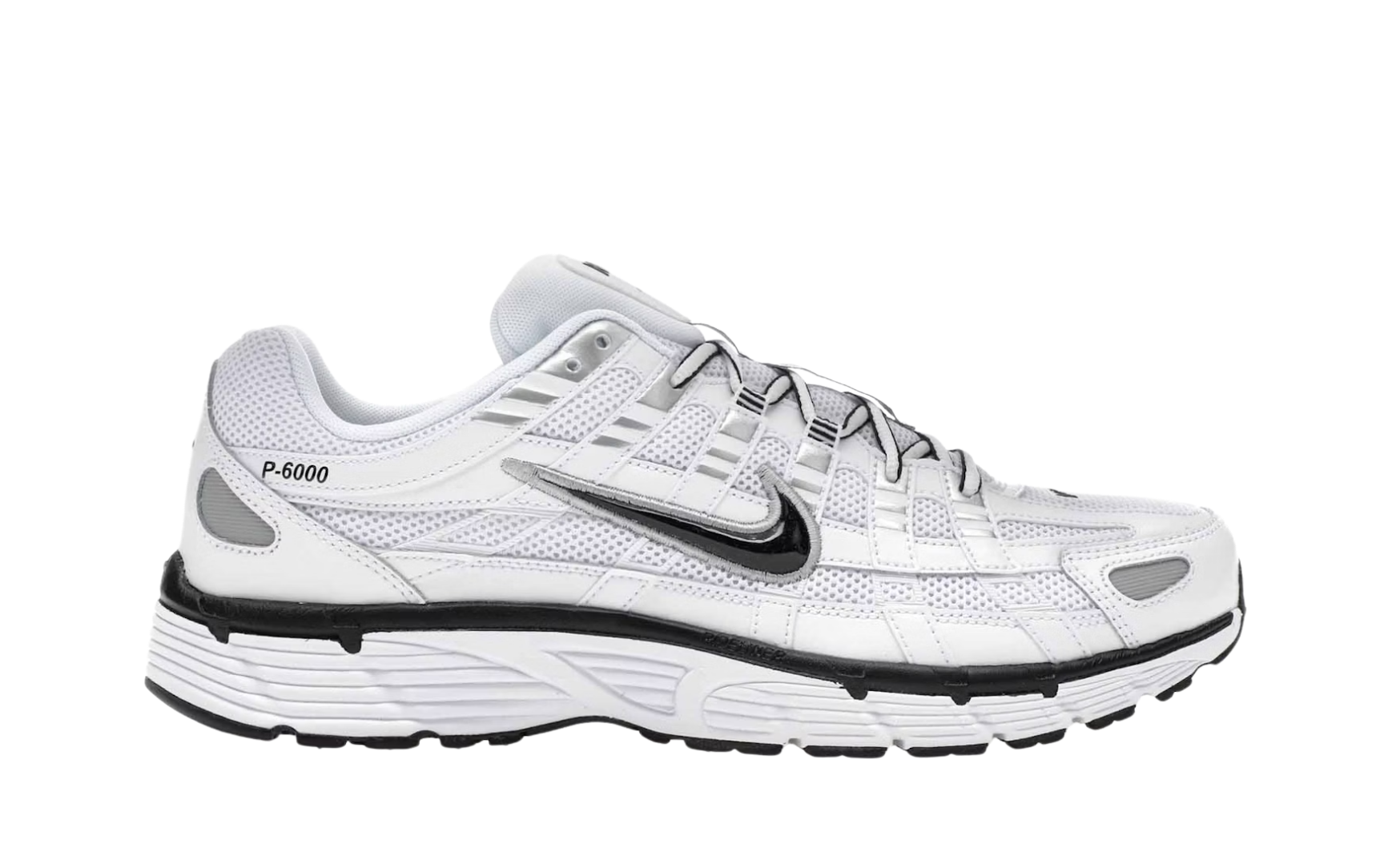 Nike P-6000 White Metallic Silver (GS)