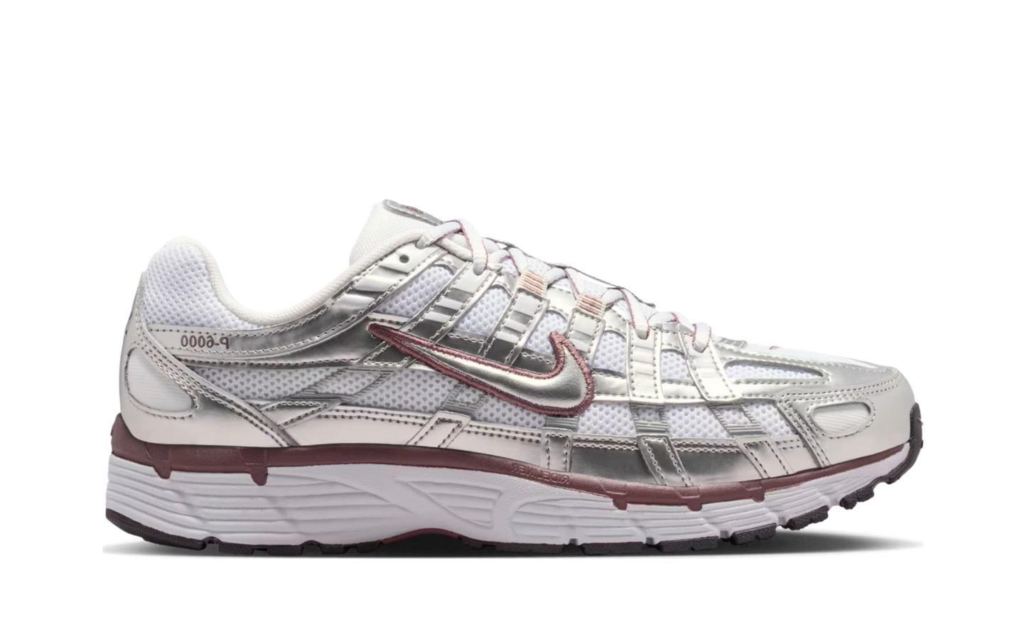 Nike P-6000 White Metallic Silver Tattoo (W)