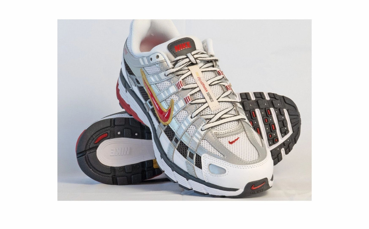 Nike P-6000 White Gold Red (Women's)