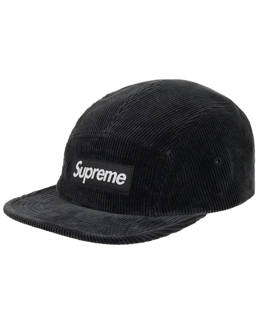 Supreme Corduroy Camp Cap (SS25) Black