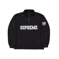 Supreme Shop Flag Half Zip Pullover Black
