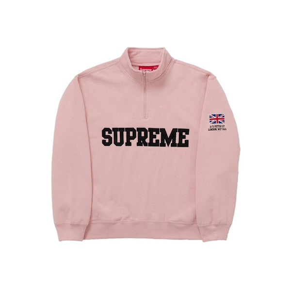 Supreme Shop Flag Half Zip Pullover Peach