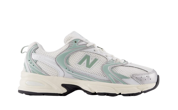 New Balance 530 Silver Metallic Mosaic Green