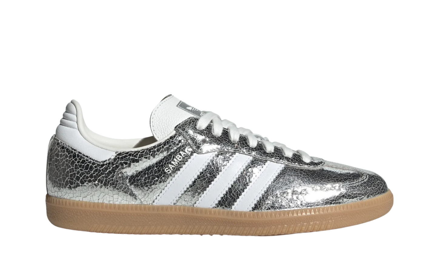 Adidas Samba OG Silver Metallic Cloud White (Women's)