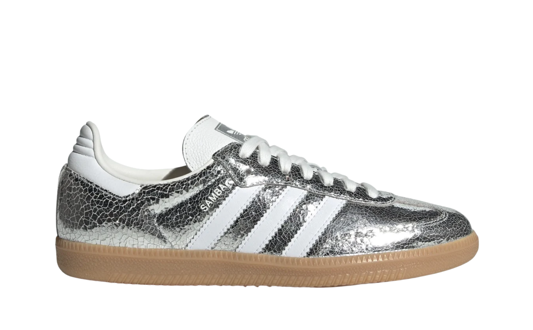 Adidas Samba OG Silver Metallic Cloud White (Women's)