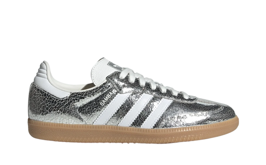 Adidas Samba OG Silver Metallic Cloud White (Women's)
