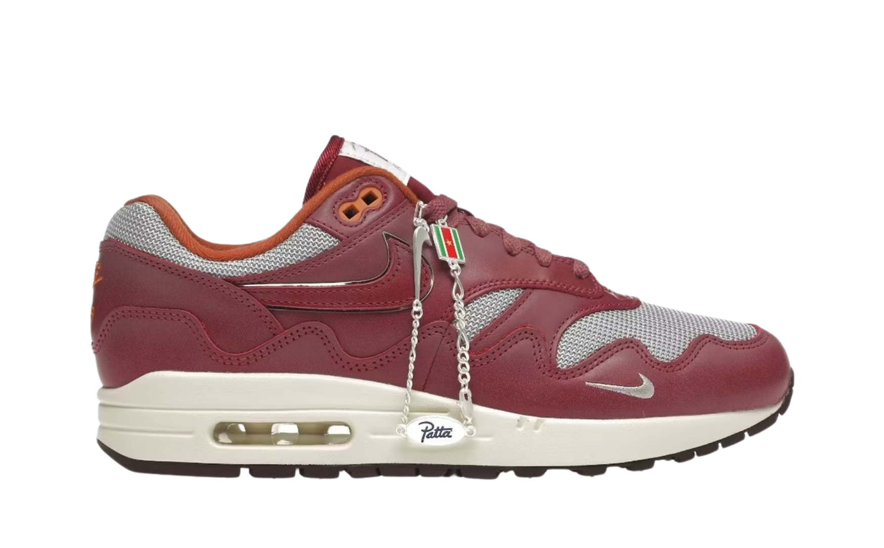 Nike Air Max 1 Patta Waves Rush Maroon (with Bracelet)