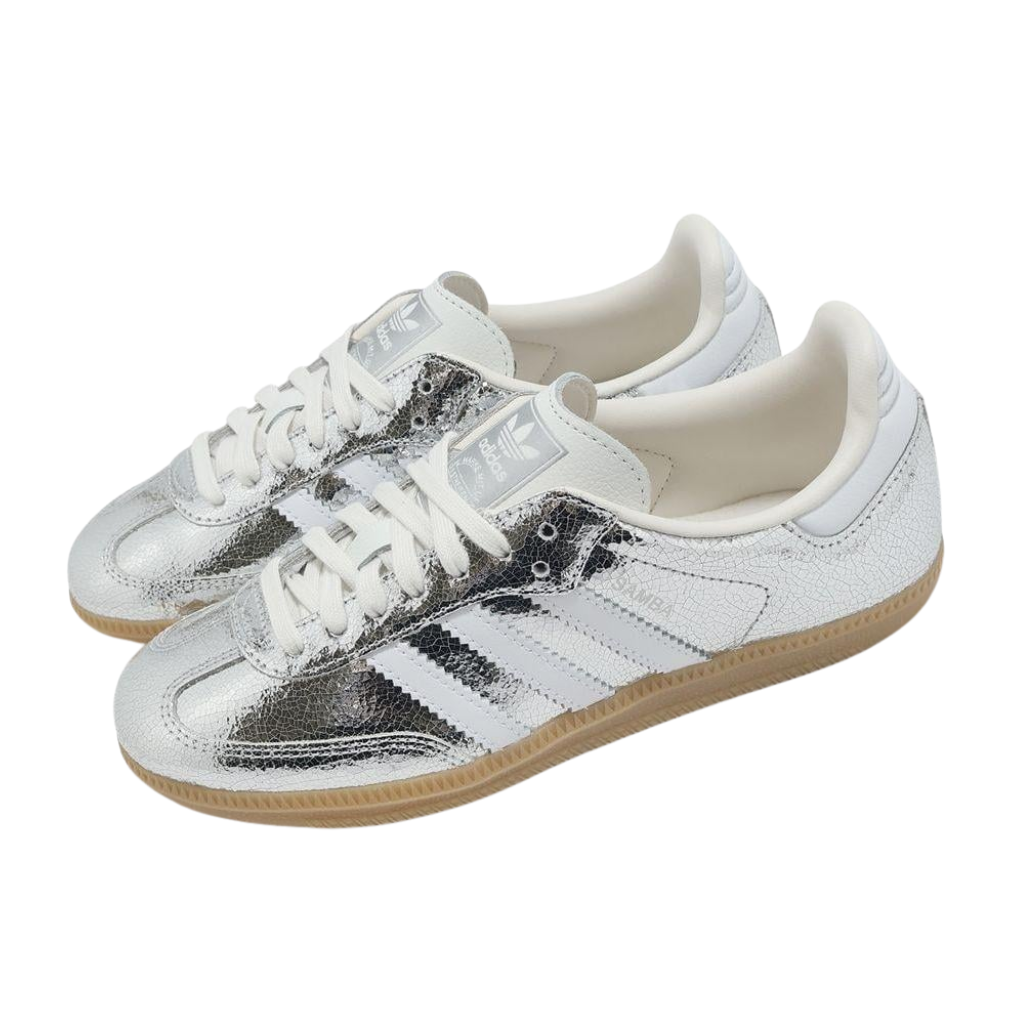 ADIDAS Samba OG Silver Metallic Cloud White (Women's)
