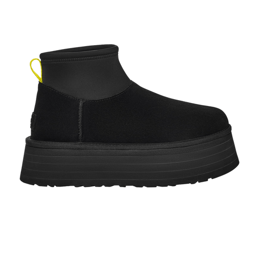 UGG Classic Mini Dipper Boot Black Yellow (Women's)
