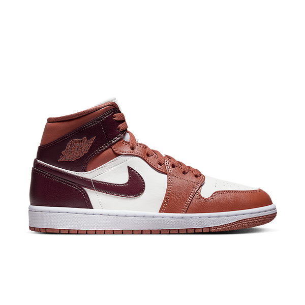 Jordan 1 Mid Dusty Peach Night Maroon (Women's)