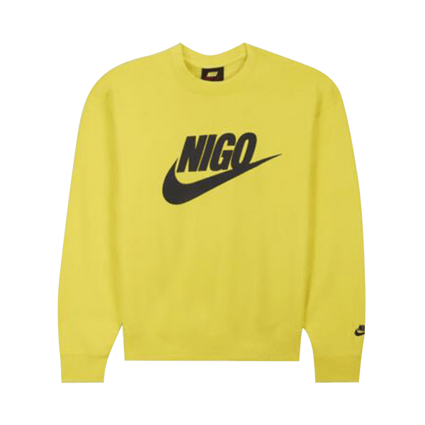 Nike x Nigo NRG Fleece Crew Sweatshirt Yellow