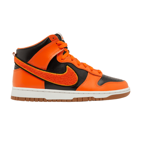 Nike Dunk High Retro Chenille Swoosh Safety Orange