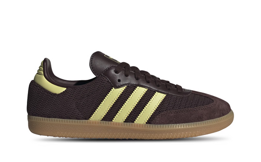 adidas Samba OG Shadow Brown Powder Yellow (Women's)