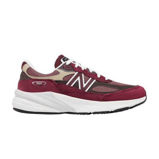 New Balance 990v6 MiUSA Teddy Santis Burgundy Tan