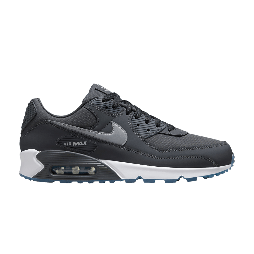Nike Air Max 90 Reflective Swoosh Anthracite Industrial Blue