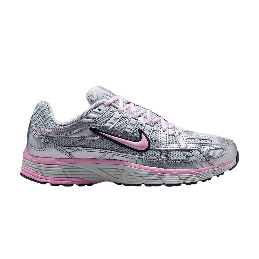 Nike P-6000 Pure Platinum Metallic Silver Black Pink (Women's)