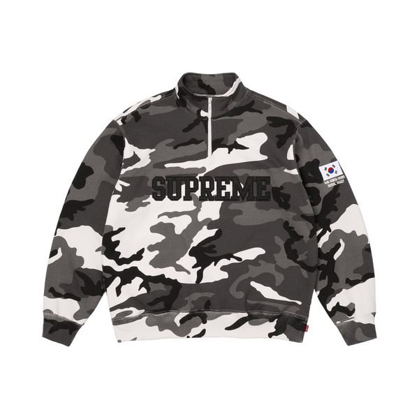 Supreme Shop Flag Half Zip Pullover 'Snow Camo Seoul'