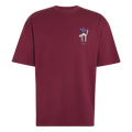 adidas Snowball Graphic Oversized T-shirt Maroon