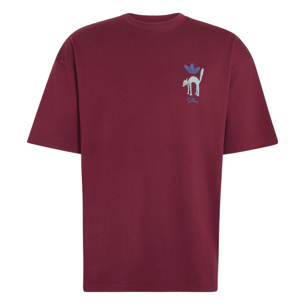 adidas Snowball Graphic Oversized T-shirt Maroon