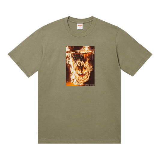 Supreme x Spitfire Flag Tee 'Light Olive'