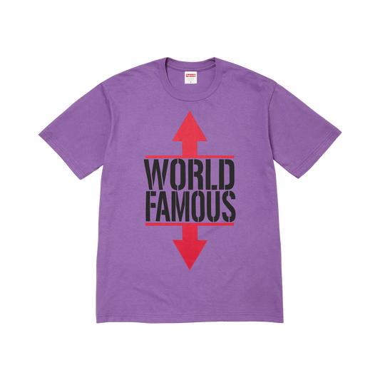 Supreme World Famous Tee 'Purple'