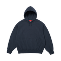Supreme Satin Appliqué Hooded Sweatshirt 'Navy'