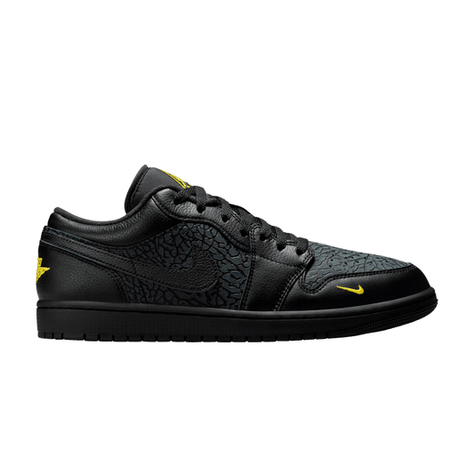 Jordan 1 Low Black Elephant Print