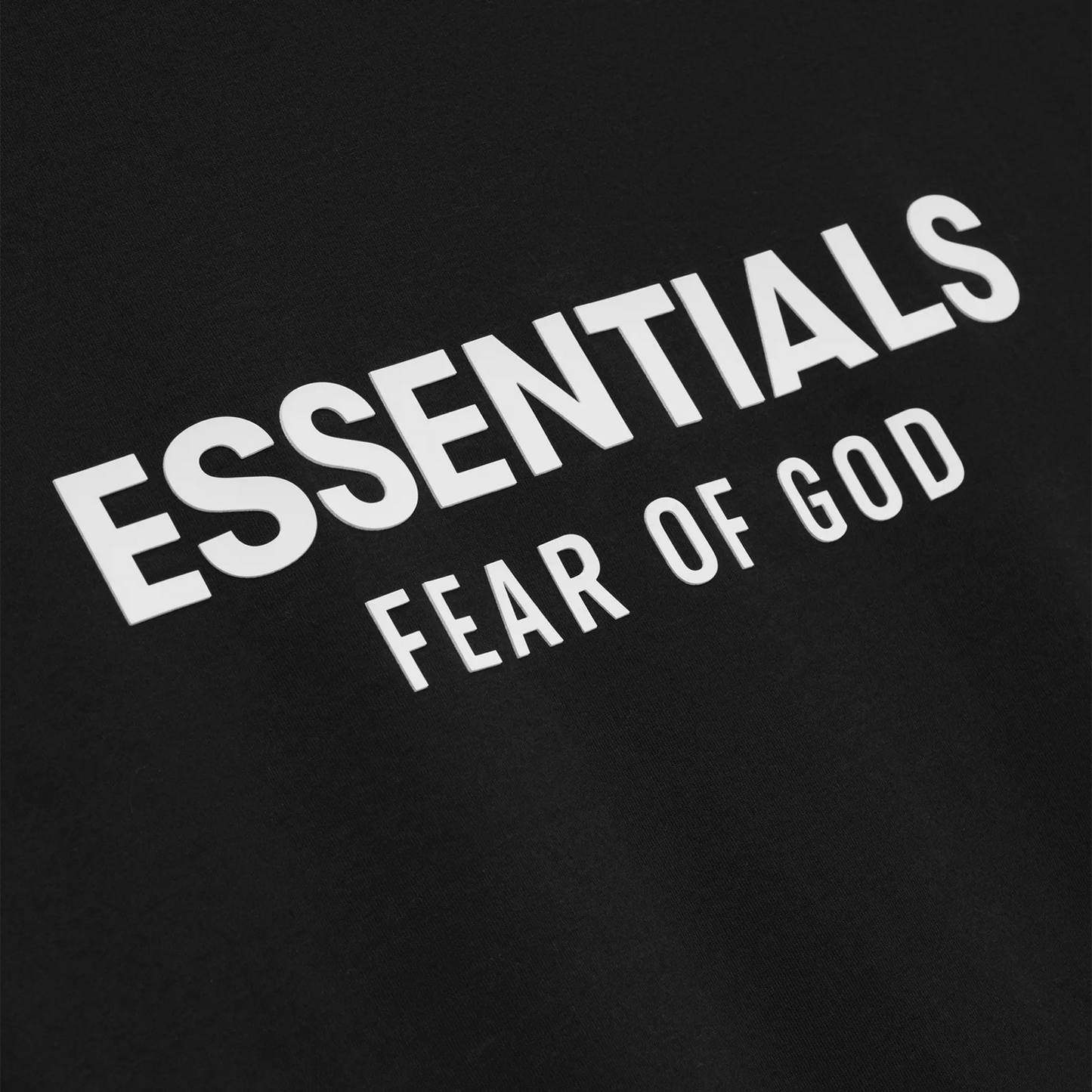Fear of God Essentials 'jet black' T-shirt