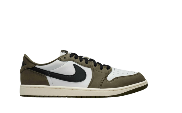 Jordan 1 Retro Low Medium Olive Summit White Sail Black