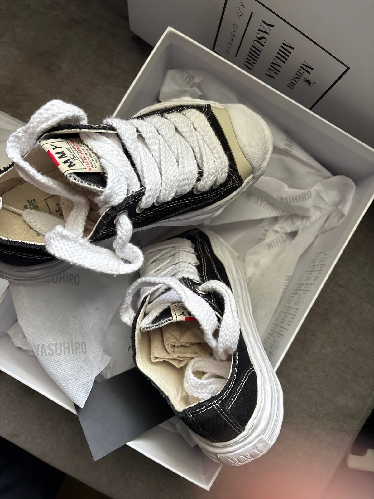Maison Mihara Yasuhiro Hank OG Sole Canvas Low Black