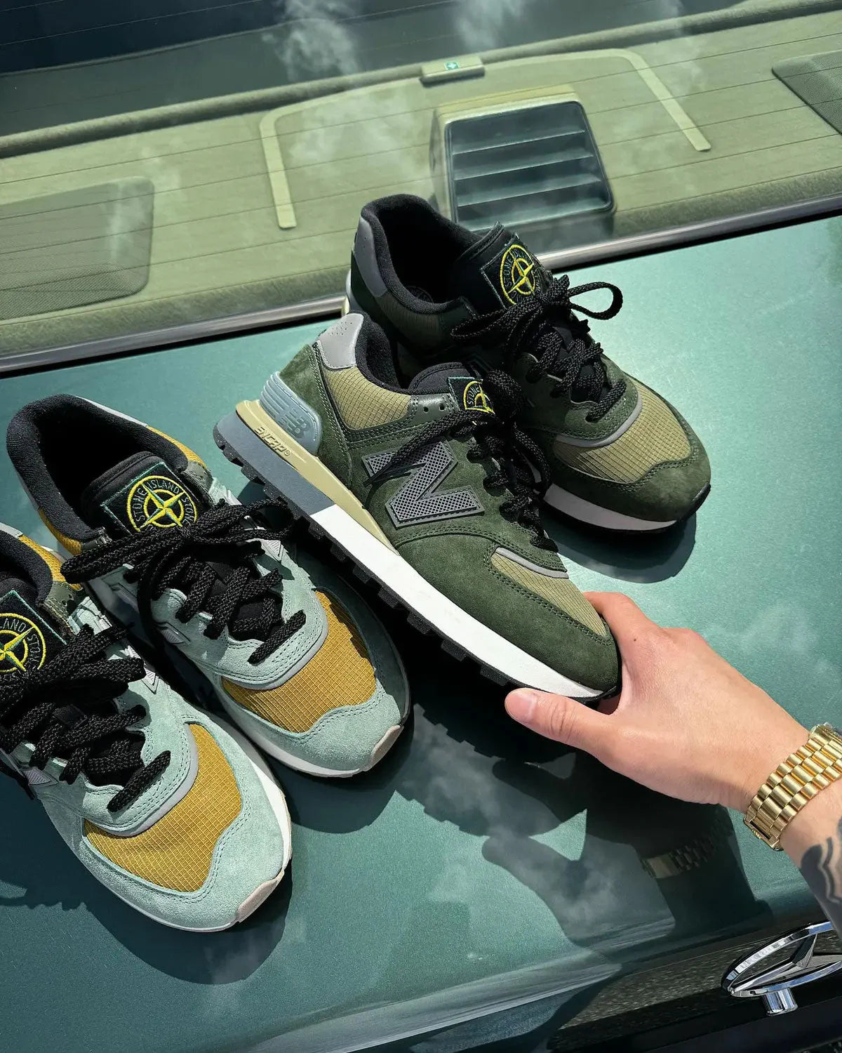 Stone Island x New Balance 574 "Dark Green"