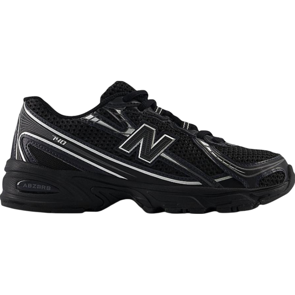 New Balance 740 Black Silver Metallic GS